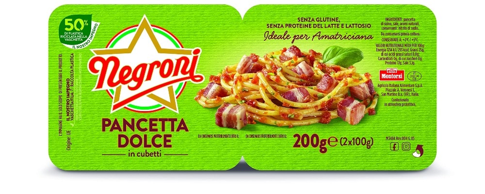Pancetta in cubetti Negroni 2x100 g in offerta da Il Gigante