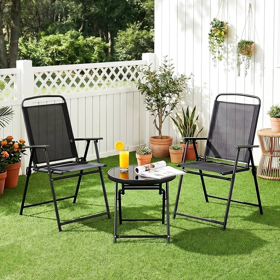 Set tavolo richiudibile vetro 3 pezzi in offerta da Risparmio Casa