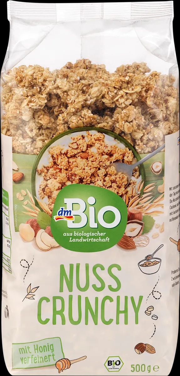 dmBio müsli croccante con miele e frutta secca 500 g - Offerta nel negozio Dm