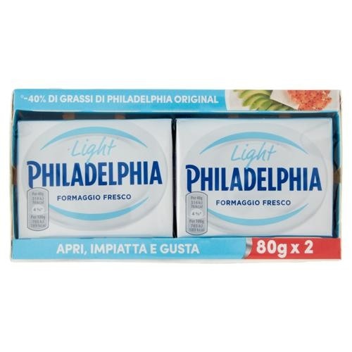 Philadelphia original/light 2 x 80 g in offerta da MD