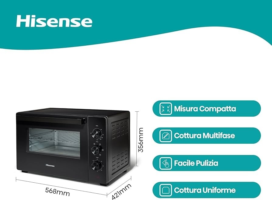 Hisense fornetto elettrico HOM45M 45 L in offerta da Euronics