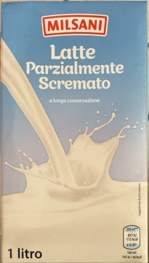 Latte UHT Parzialmente Scremato 1 litro MILSANI - Offerta nel negozio ALDI