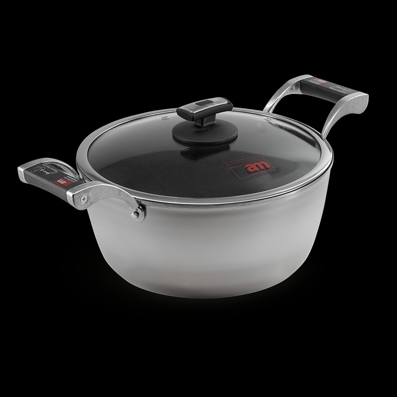 Casseruola con coperchio in vetro e 2 manici Ø 24 cm in offerta da Happy Casa
