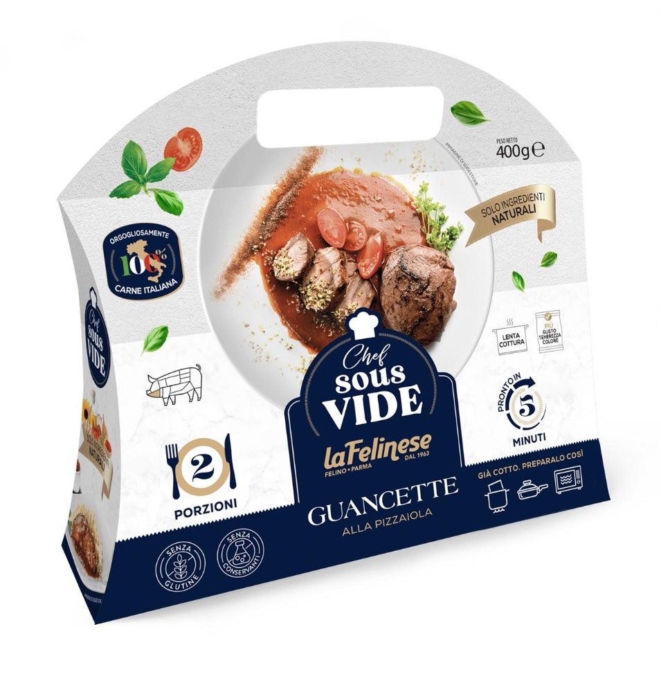 Guancette alla pizzaiola sous vide 400 g La Felinese - Offerta nel negozio Iper La grande i