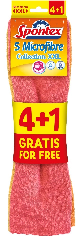 Panni in microfibra XXL Spontex 5 pezzi in offerta da Bennet