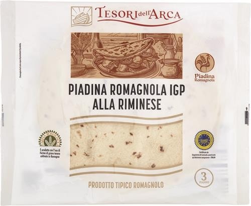Piadina Romagnola IGP Tesori dell'Arca g 360, 3 pezzi in offerta da Panorama