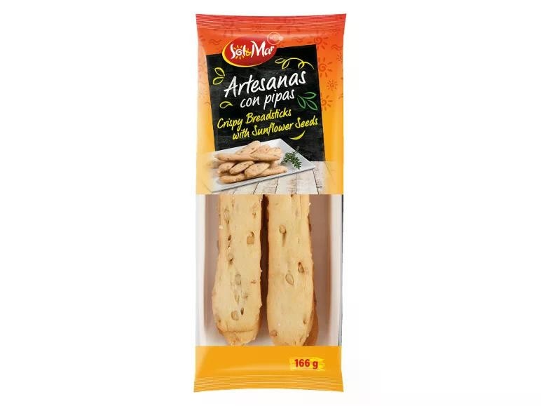 Grissini croccanti con semi di girasole 2x 83 g confezione Sol&Mar in offerta da Lidl
