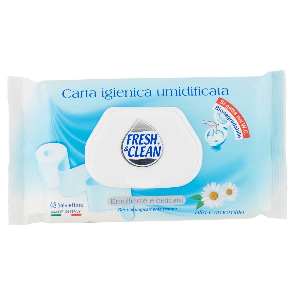 Carta igienica umidificata Fresh & Clean 50 pezzi in offerta da Panorama