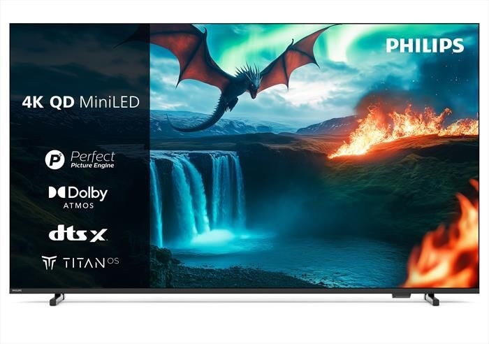 MiniLED Q‑LED Smart 65MLED820 65" Philips in offerta da Euronics