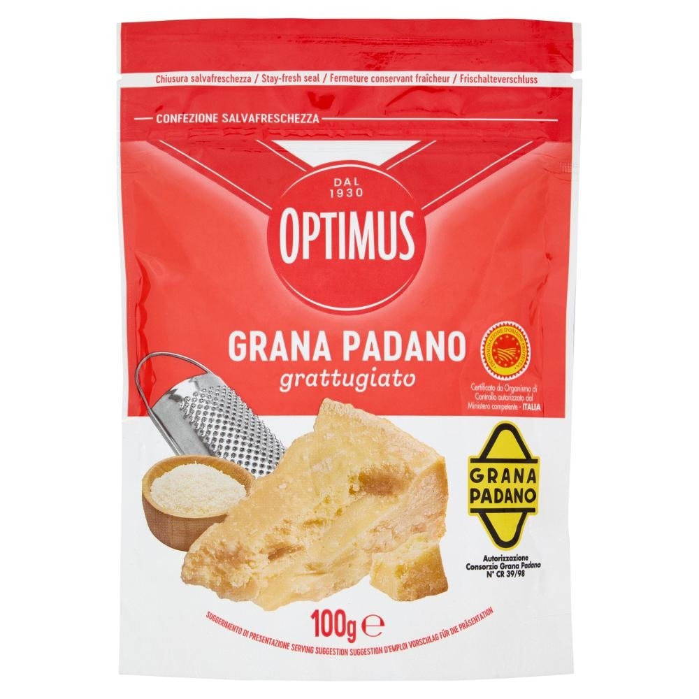 Grana Padano Grattugiato Fresco Optimus 100 g in offerta da Carrefour