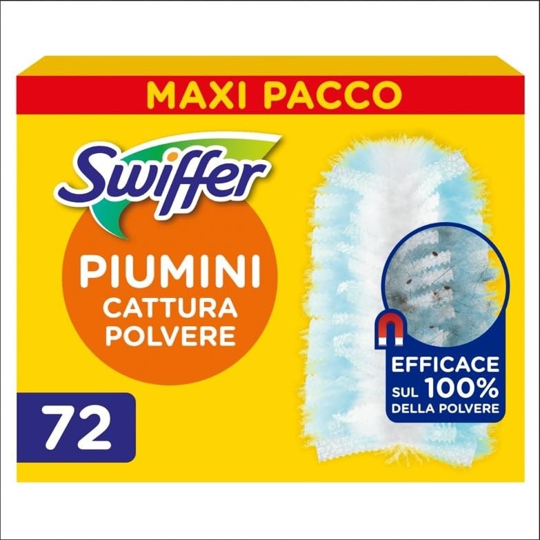 Swiffer ricariche panni cattura polvere 18 Duster o 72 Dry in offerta da Bennet