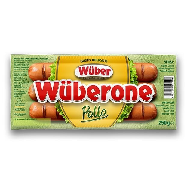 Linea Wurstel di pollo o di suino Wüber 250 g / 500 g in offerta da Iper La grande i