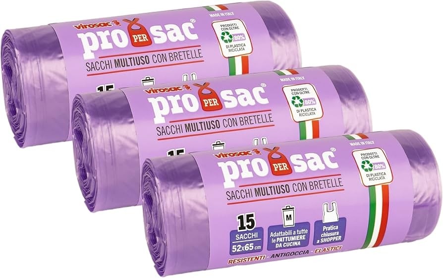 Sacchi rifiuti multiuso Virosac 15 sacchi in offerta da Il Gigante