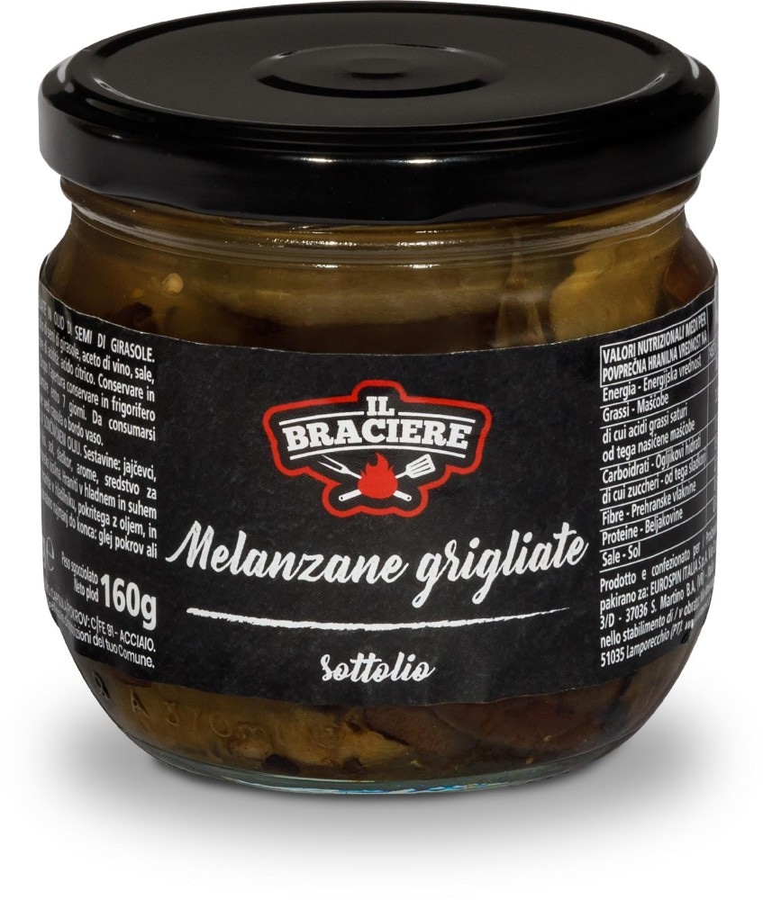 Melanzane / Zucchine Grigliate Sottolio 280 g Il Braciere - Offerta nel negozio Eurospin