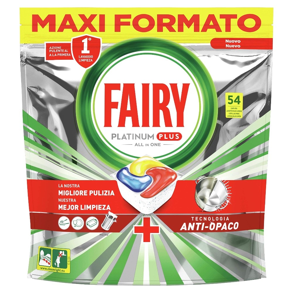 Detersivo lavastoviglie Fairy 54/59/66 caps in offerta da DeSpar