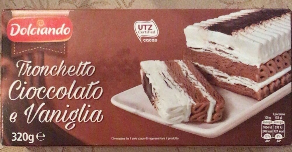 Tronchetto vaniglia/cioccolato e vaniglia 320 g Dolciando in offerta da Eurospin