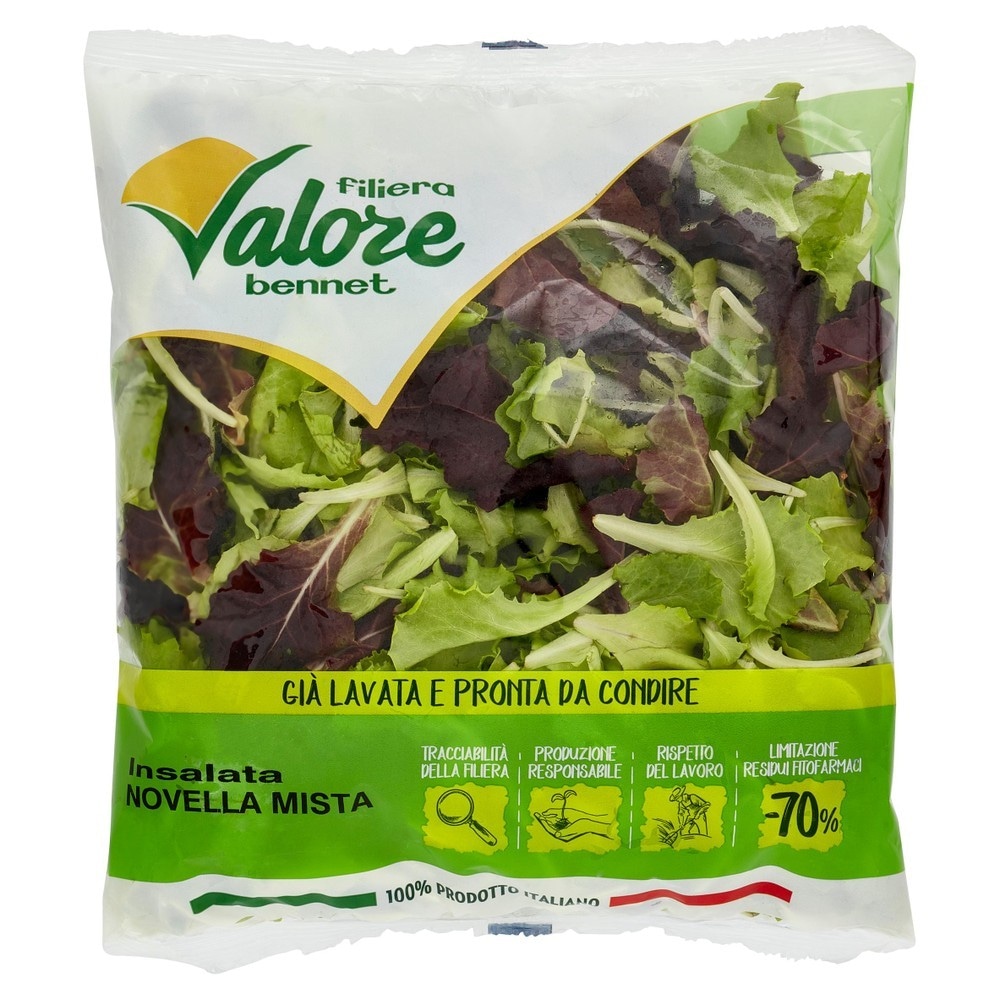 Insalata novella g 200 in offerta da Bennet