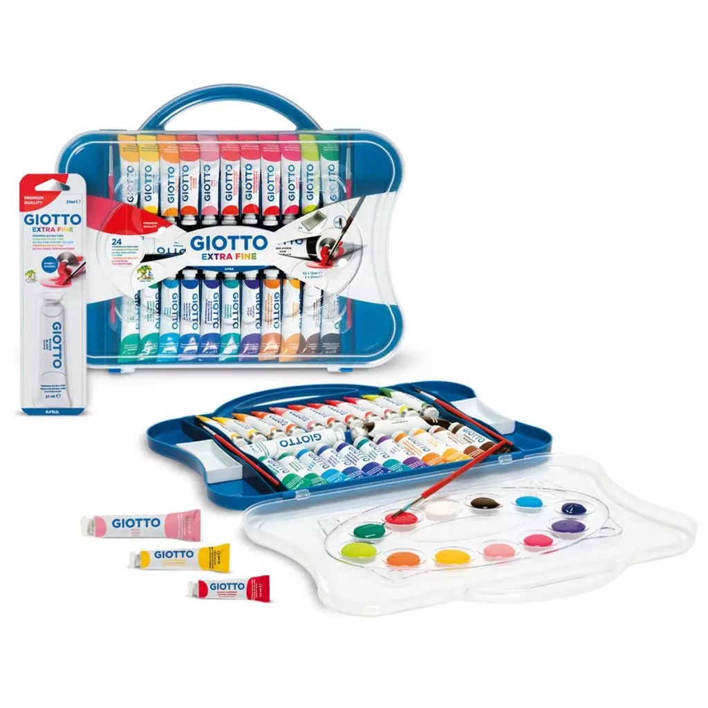 Tubi tempera extra fine Giotto 12 tubi in offerta da Il Gigante