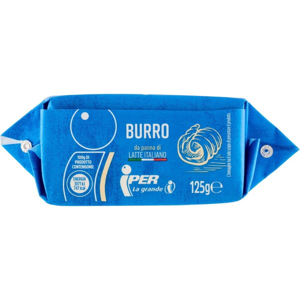 Burro da panna di latte Italiano 125 g Iper in offerta da Iper La grande i