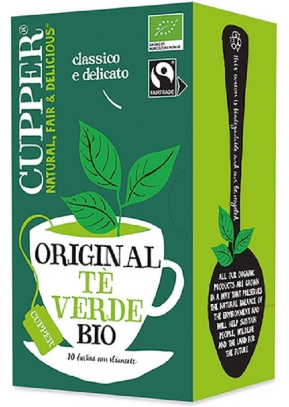 Tè Verde Bio 20 filtri g 37/40 Cupper in offerta da Panorama