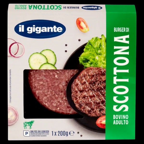 Burger o 4 mini burger di Scottona bovino adulto 200 g Il Gigante in offerta da Il Gigante