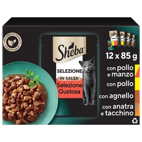 Selezione in Salsa 24 x 85 g = 2,04 kg Sheba in offerta da Penny