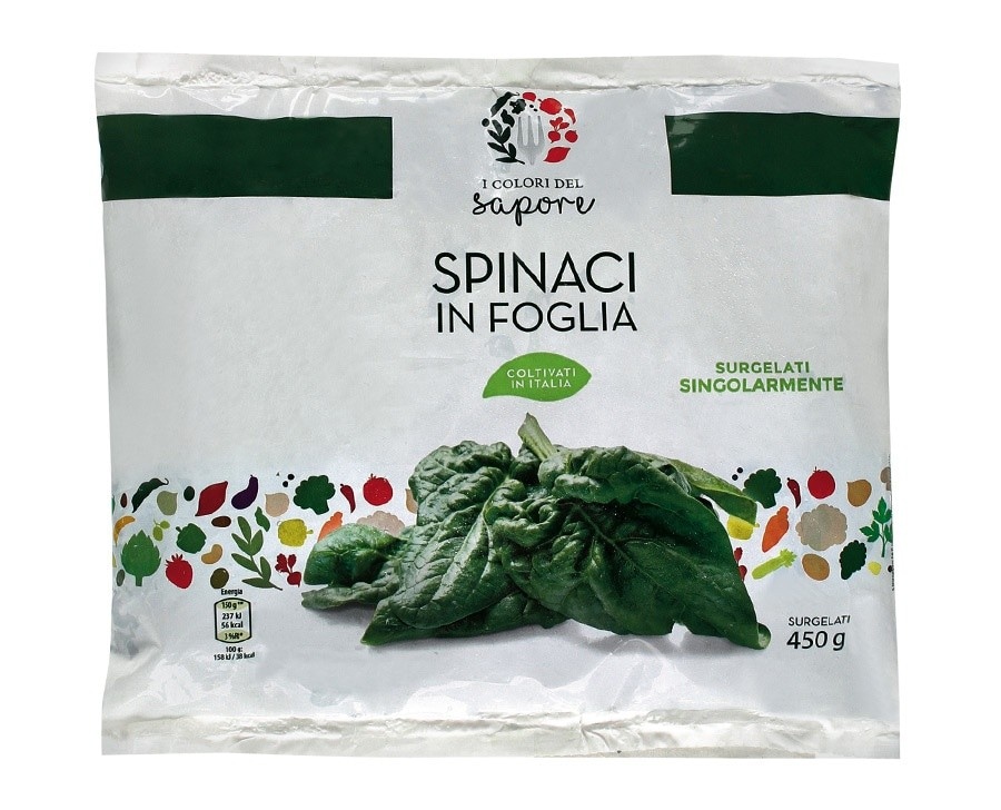 Spinaci in foglia 450 g I Colori del Sapore - Offerta nel negozio ALDI