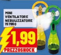 Mini Ventilatore Nebulizzatore in offerta da Risparmio Casa