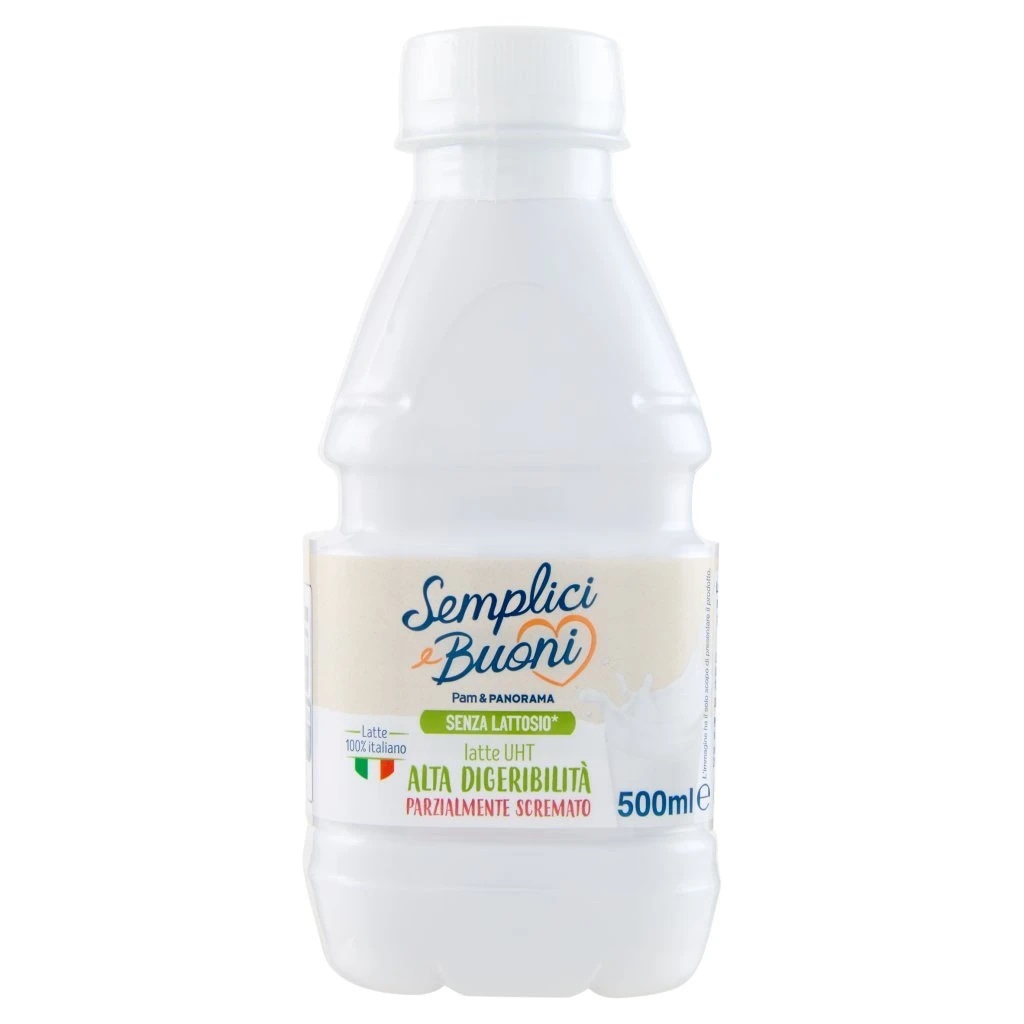 Latte parzialmente scremato senza lattosio Semplici e Buoni lt 1 in offerta da Panorama