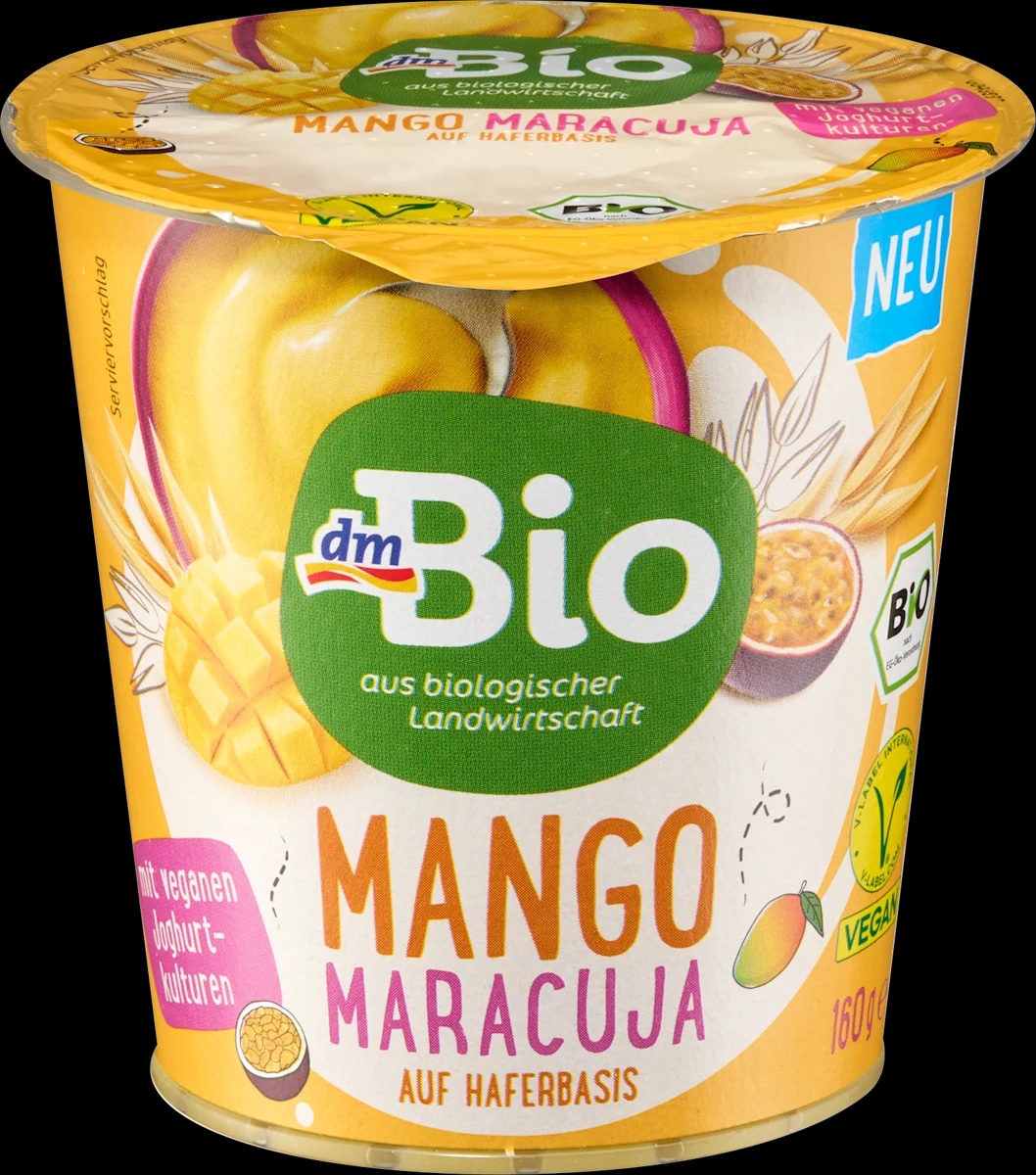 dmBio Dessert vegano a base di avena Mango e maracuja 160 g - Offerta nel negozio Dm