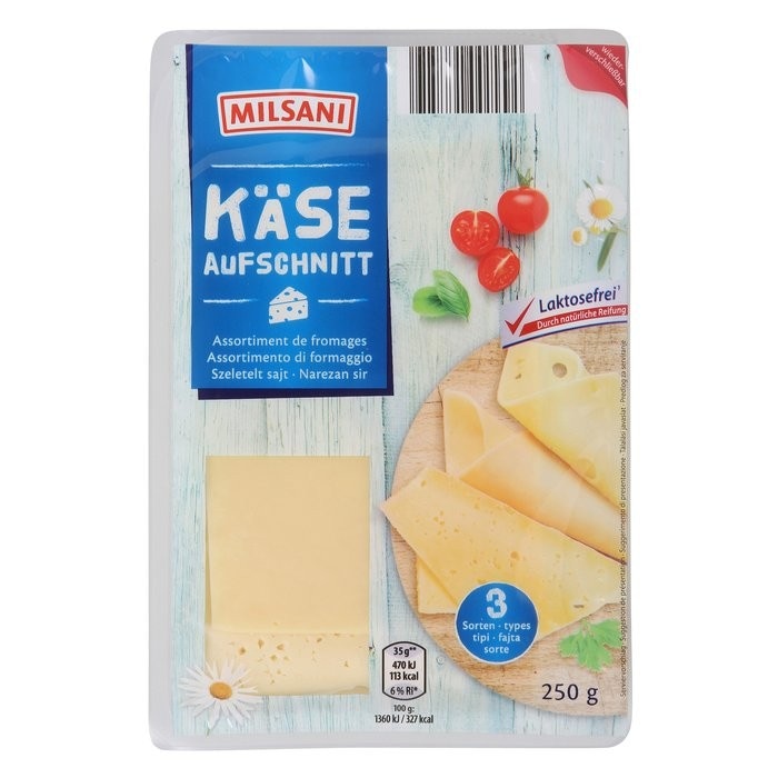 Milsani formaggi misti a fette 250 g in offerta da ALDI