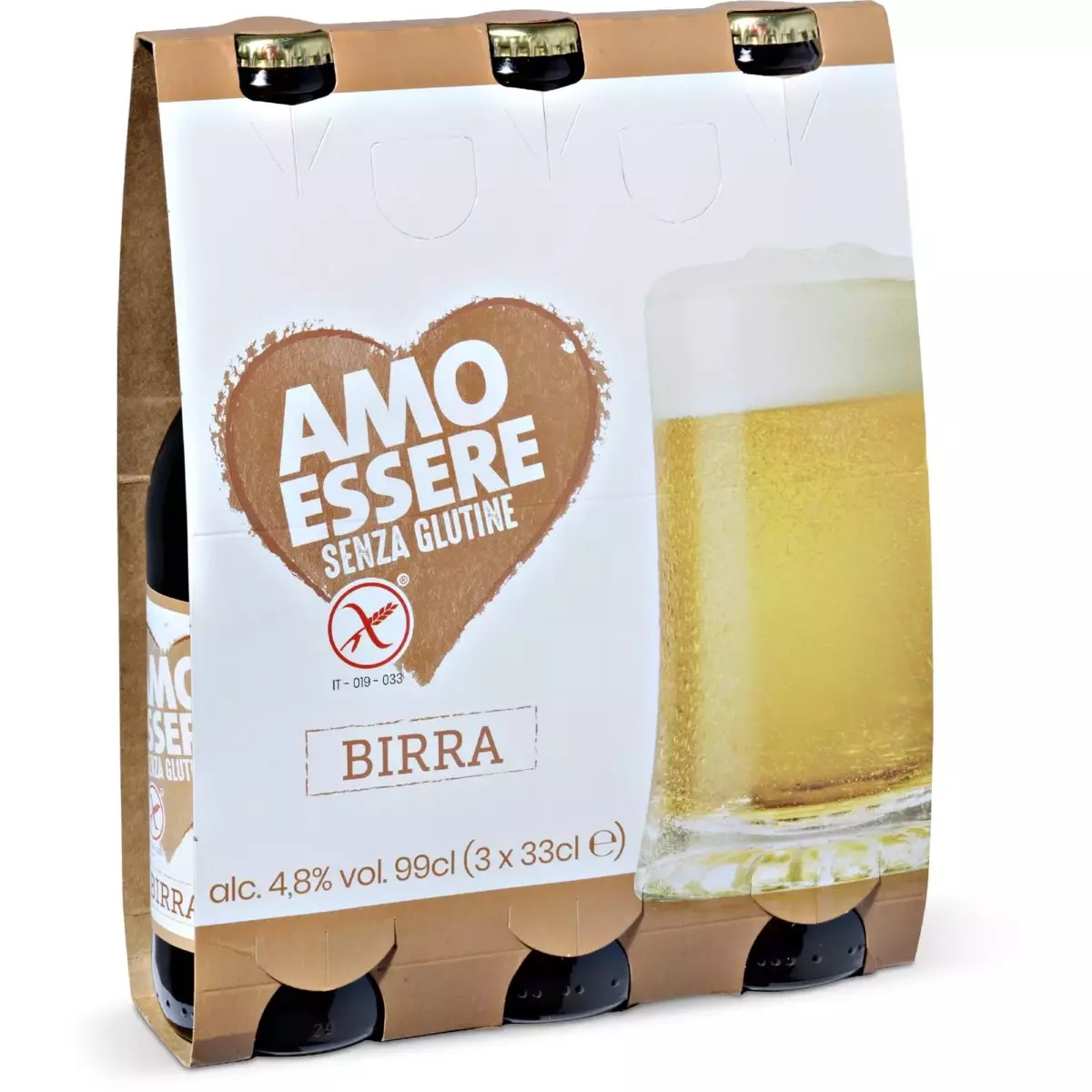 Birra 3 x 330 ml AMO ESSERE in offerta da Eurospin