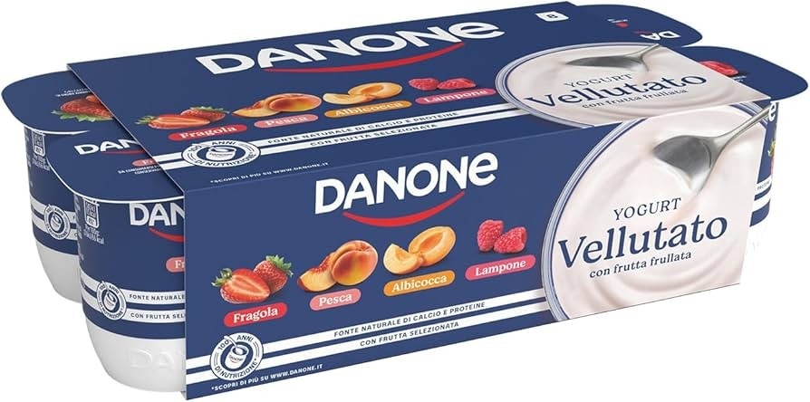 Yogurt Vellutato con frutta frullata gusti assortiti 115 g x8 in offerta da Iper La grande i