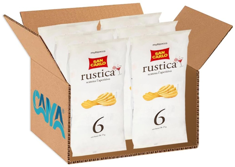 Patatine rustiche multipack 6 x 25 g in offerta da Eurospin