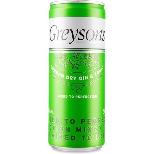 Gin Tonic in lattina 250 ml Greyson's in offerta da ALDI