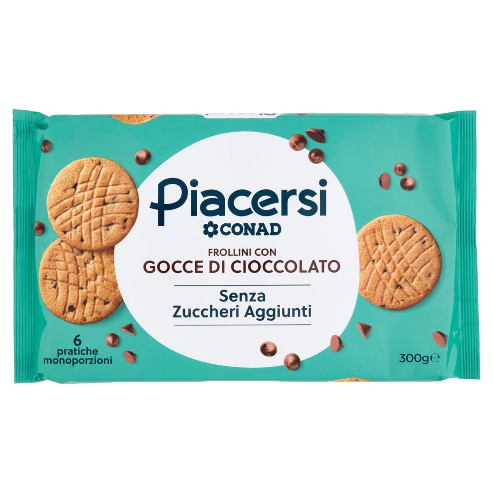 Frollini con gocce di cioccolato fondente 200 g Amarsi è Piacersi in offerta da Iper La grande i
