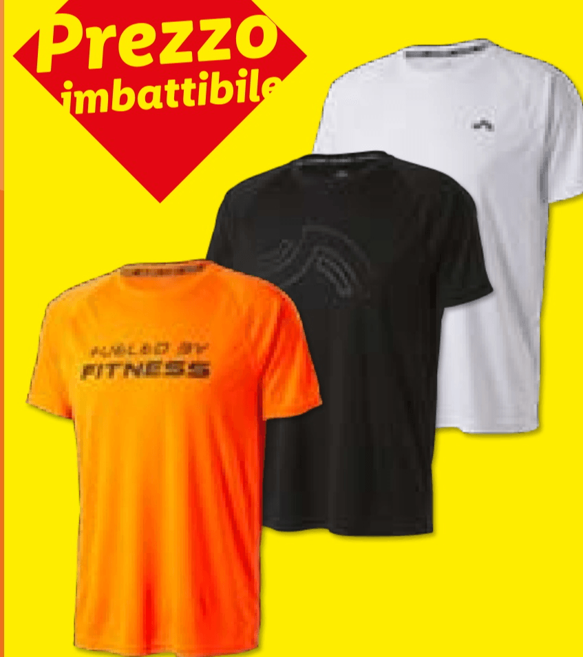 T-shirt sportiva CRIVIT in offerta da Lidl