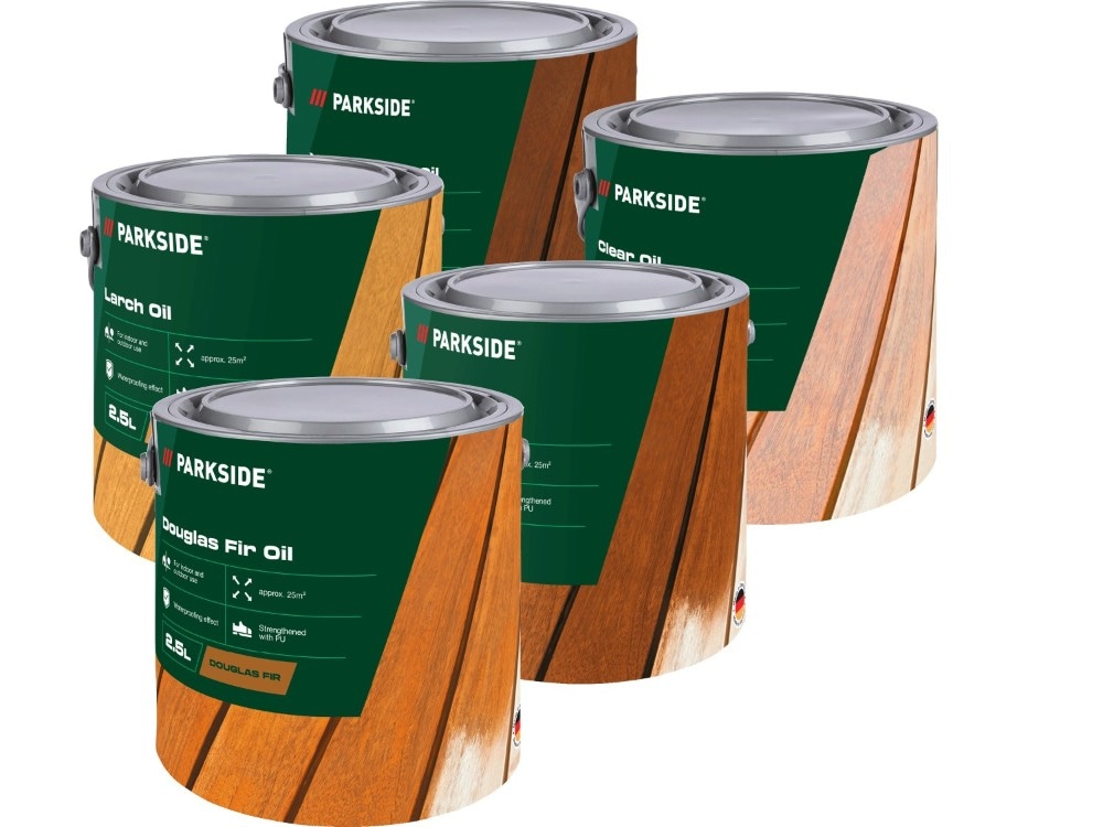 Parkside olio per legno 2,5 L in offerta da Lidl