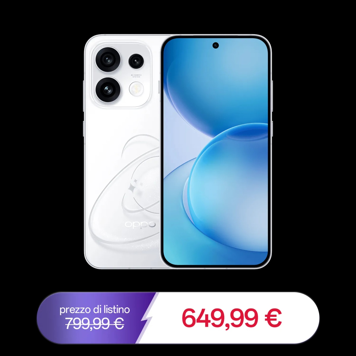 OPPO Reno16 FS 5G 16GB(8+8) RAM espandibile 512GB ROM espandibile (+2TB) in offerta da Unieuro