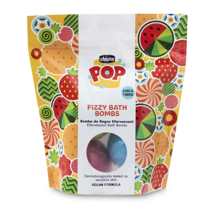 Chicco Pop bombe da bagno effervescenti 3 pezzi in offerta da Dm