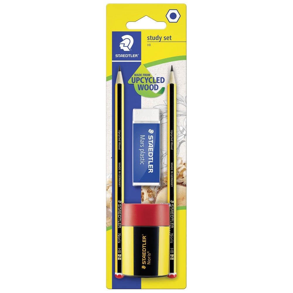 Set matite Noris + gomma Marsplastic + temperamatite 2 matite + gomma + temperamatite STAEDTLER in offerta da Coop
