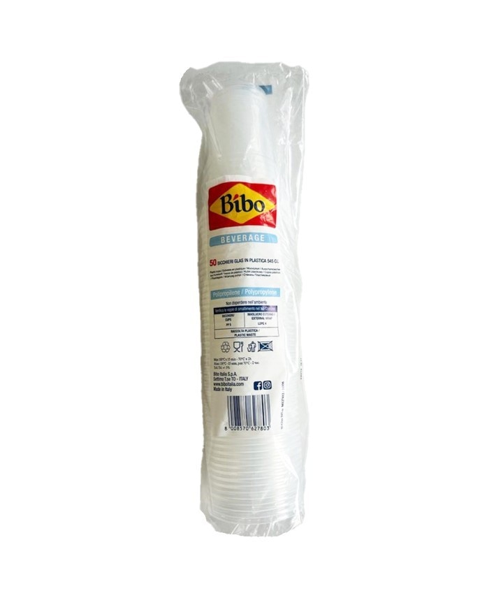 Bibo bicchieri plastica 50+50 pz in offerta da Maury's