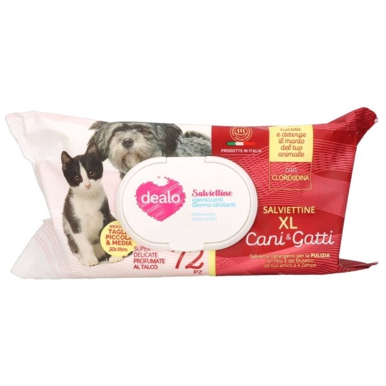 Salviettine cani&gatti 72 pezzi Dealo in offerta da Happy Casa