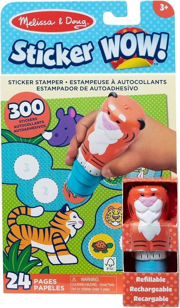 Sticker WOW! Timbratore di Adesivi e Blocco Attività Melissa & Doug in offerta da Carrefour