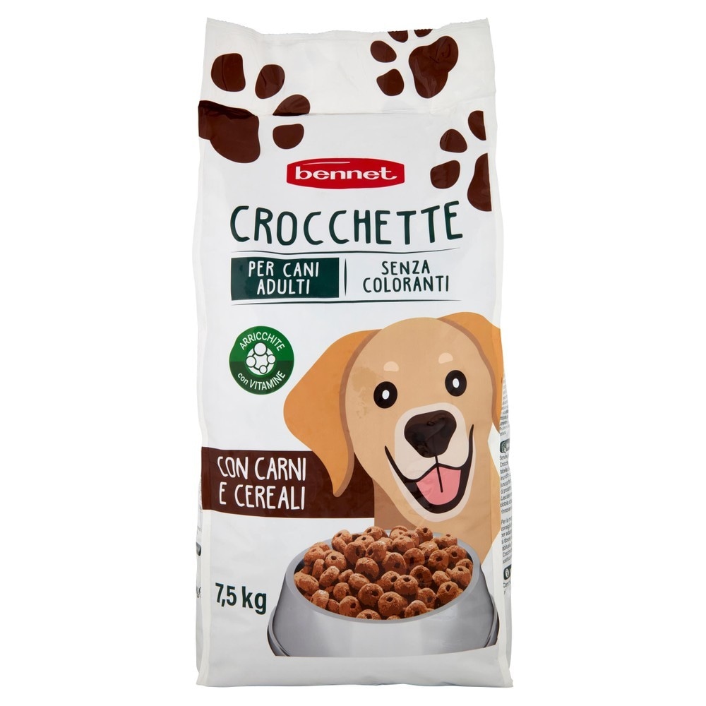 Crocchette per cani con carni e cereali Bennet kg 7,5 - Offerta nel negozio Bennet