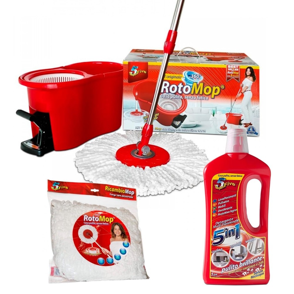 Sistema lavapavimenti Rotomop o ricambio Superfive in offerta da Iper La grande i