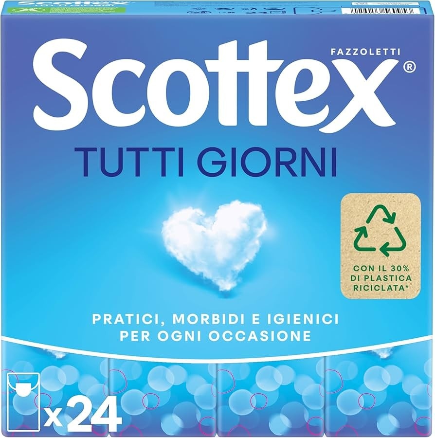 Scottex fazzoletti tutti i giorni 24 pezzi in offerta da Risparmio Casa