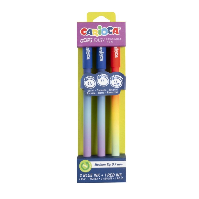 Penna Oops Easy Carioca 3 pezzi in offerta da MD