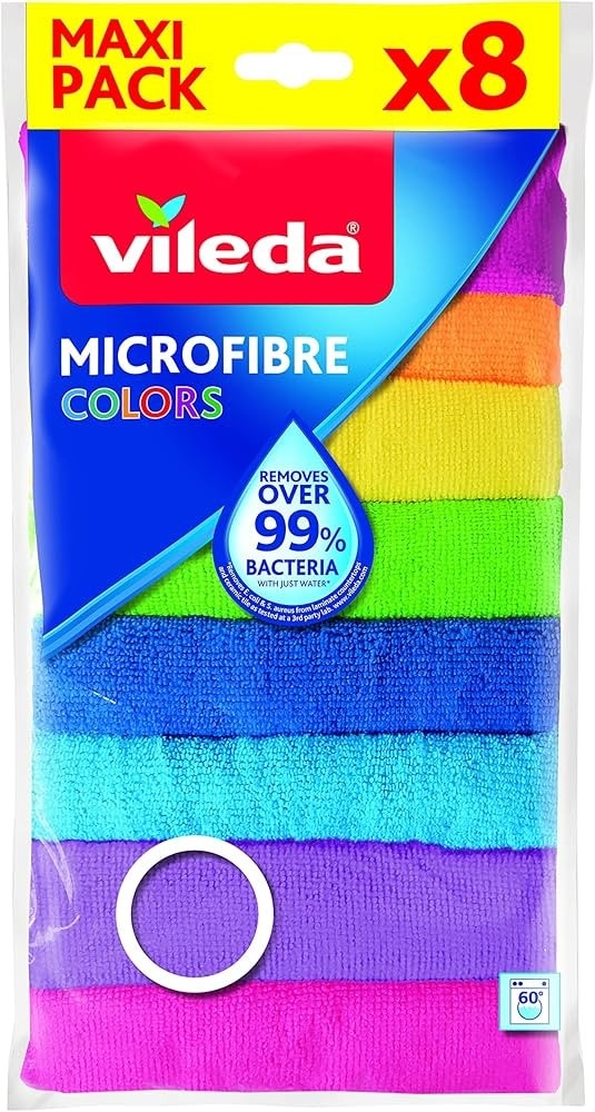 Panni multiuso in microfibra Vileda Colors 9 pezzi in offerta da Bennet