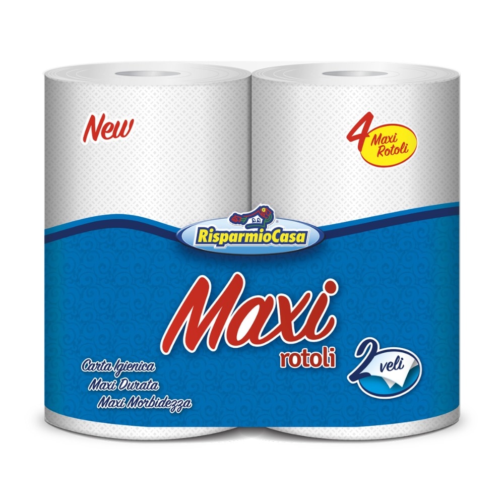 Carta Igienica Maxi 4 ROTOLI - Offerta nel negozio Risparmio Casa